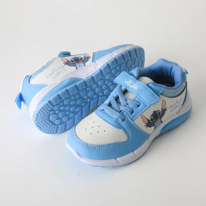 Zapatilla Niña Luces Velcro Lilo & Stitch Azul