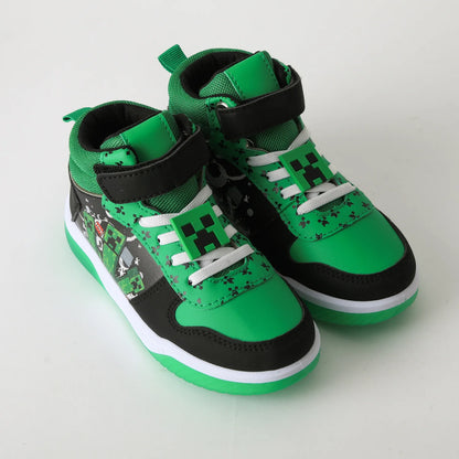 Zapatilla Niño Caña Alta  Luces TNT Verde