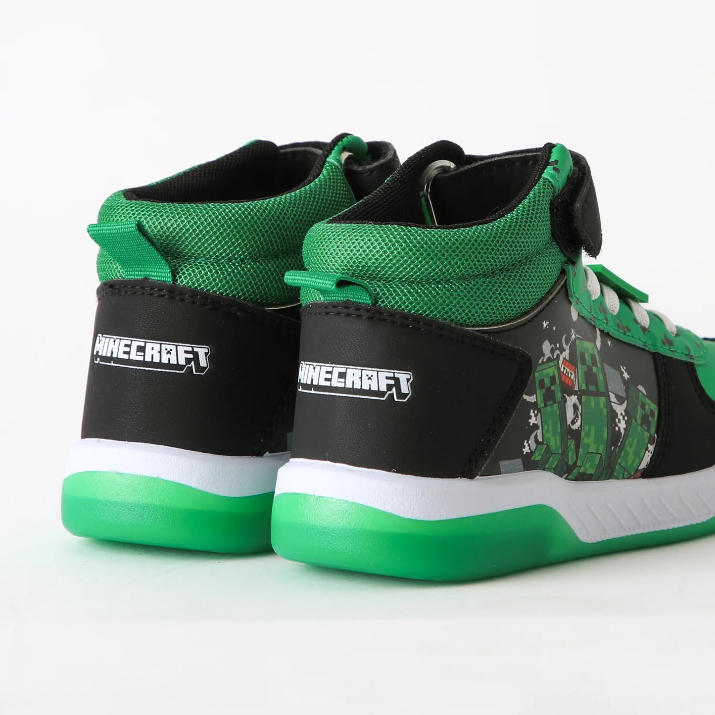 Zapatilla Niño Caña Alta  Luces TNT Verde