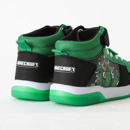 Zapatilla Niño Caña Alta  Luces TNT Verde