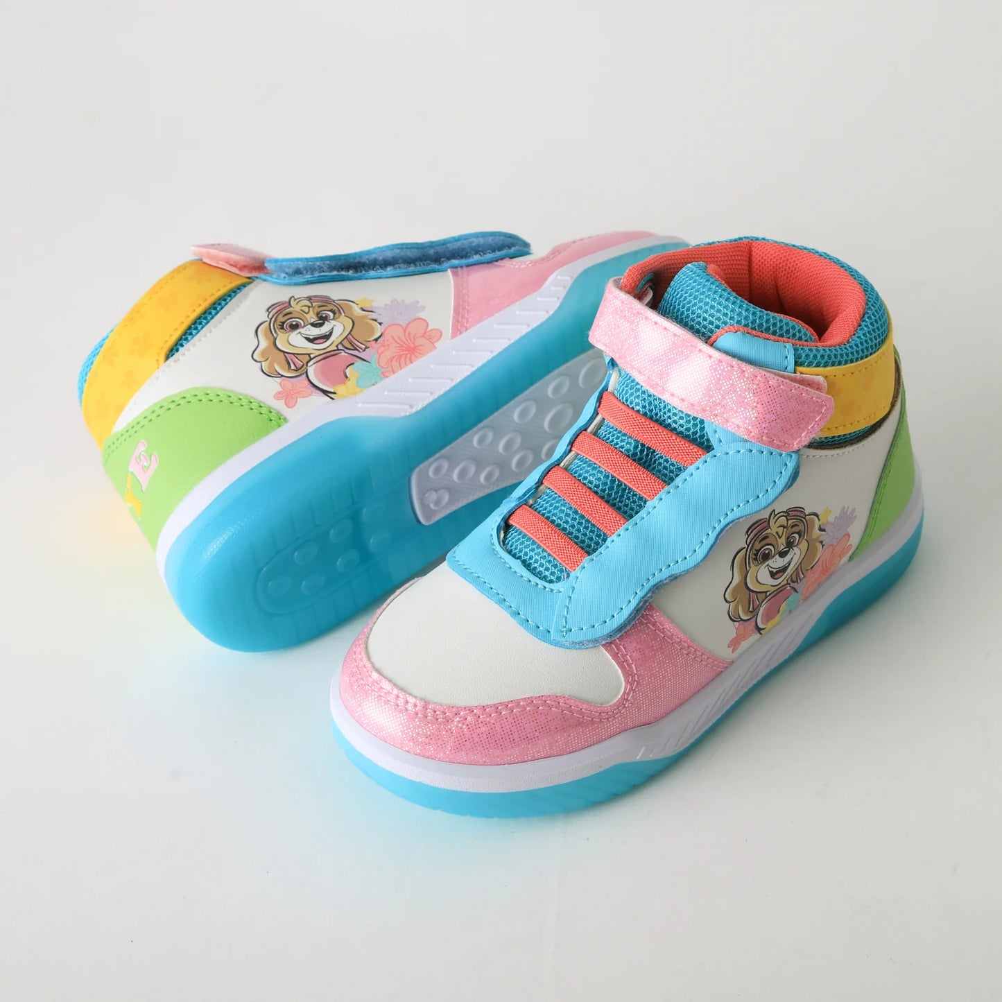 Zapatilla Niña Caña Alta  Luces Skye Multicolor