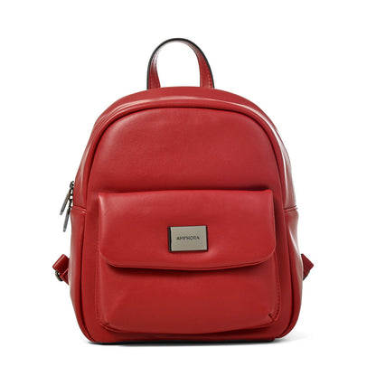 Mochila Mujer Lara Pequeña Rojo Oscuro