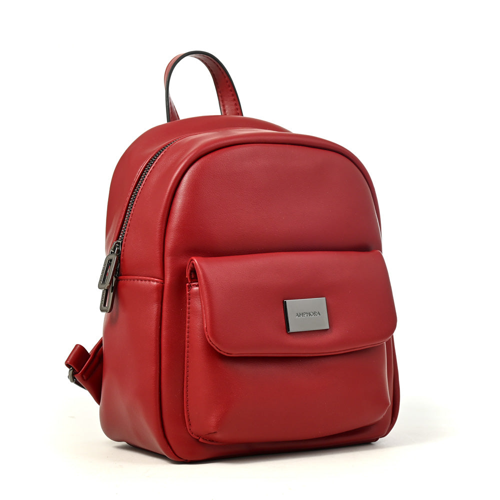 Mochila Mujer Lara Pequeña Rojo Oscuro