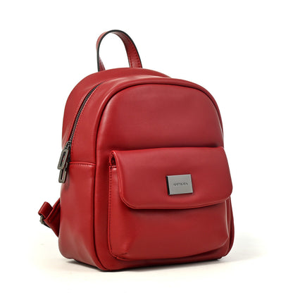 Mochila Mujer Lara Pequeña Rojo Oscuro