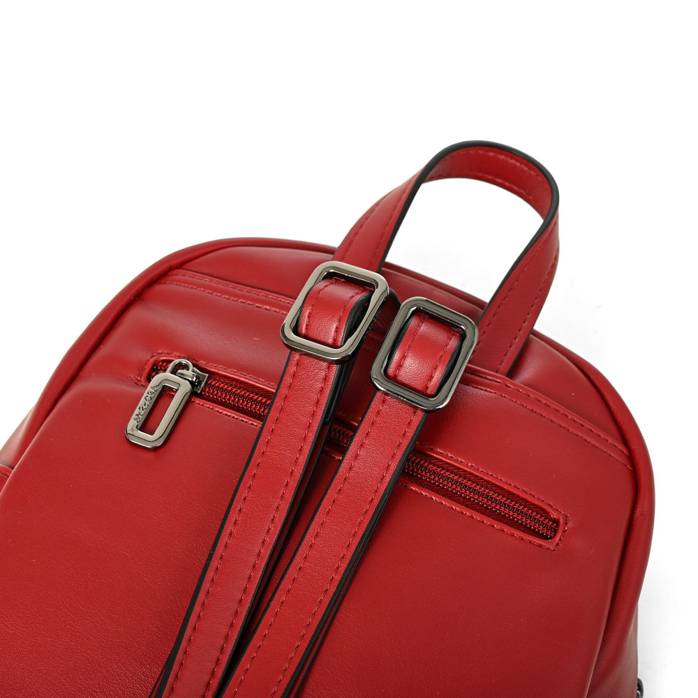 Mochila Mujer Lara Pequeña Rojo Oscuro