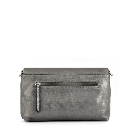 Cartera Bandolera Henry Pequeña Plateado Oscuro