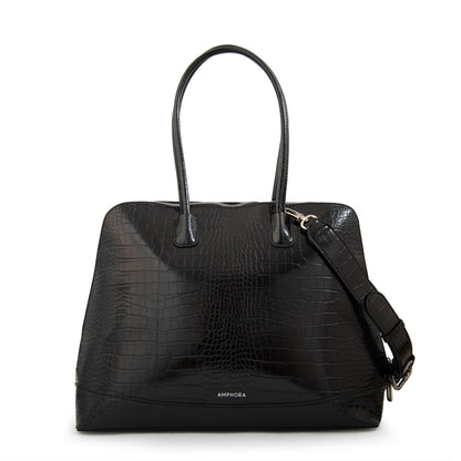 Cartera Tote Porta Notebook Gloria Negro