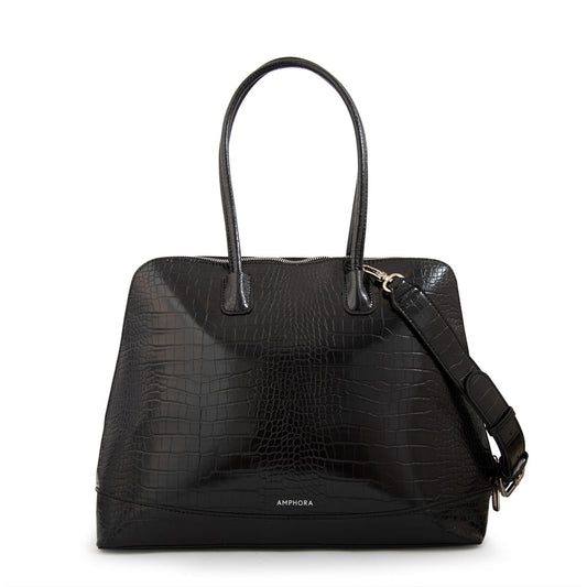 Cartera Tote Porta Notebook Gloria Negro