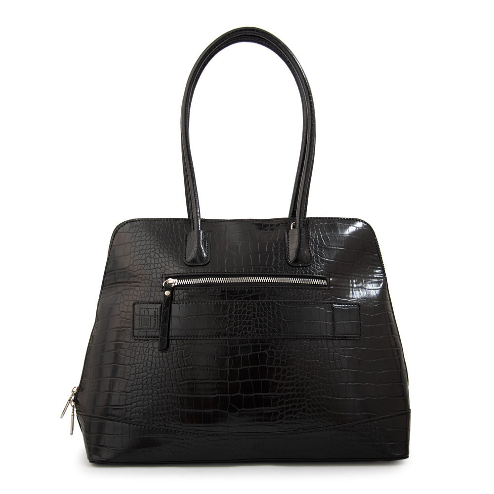 Cartera Tote Porta Notebook Gloria Negro