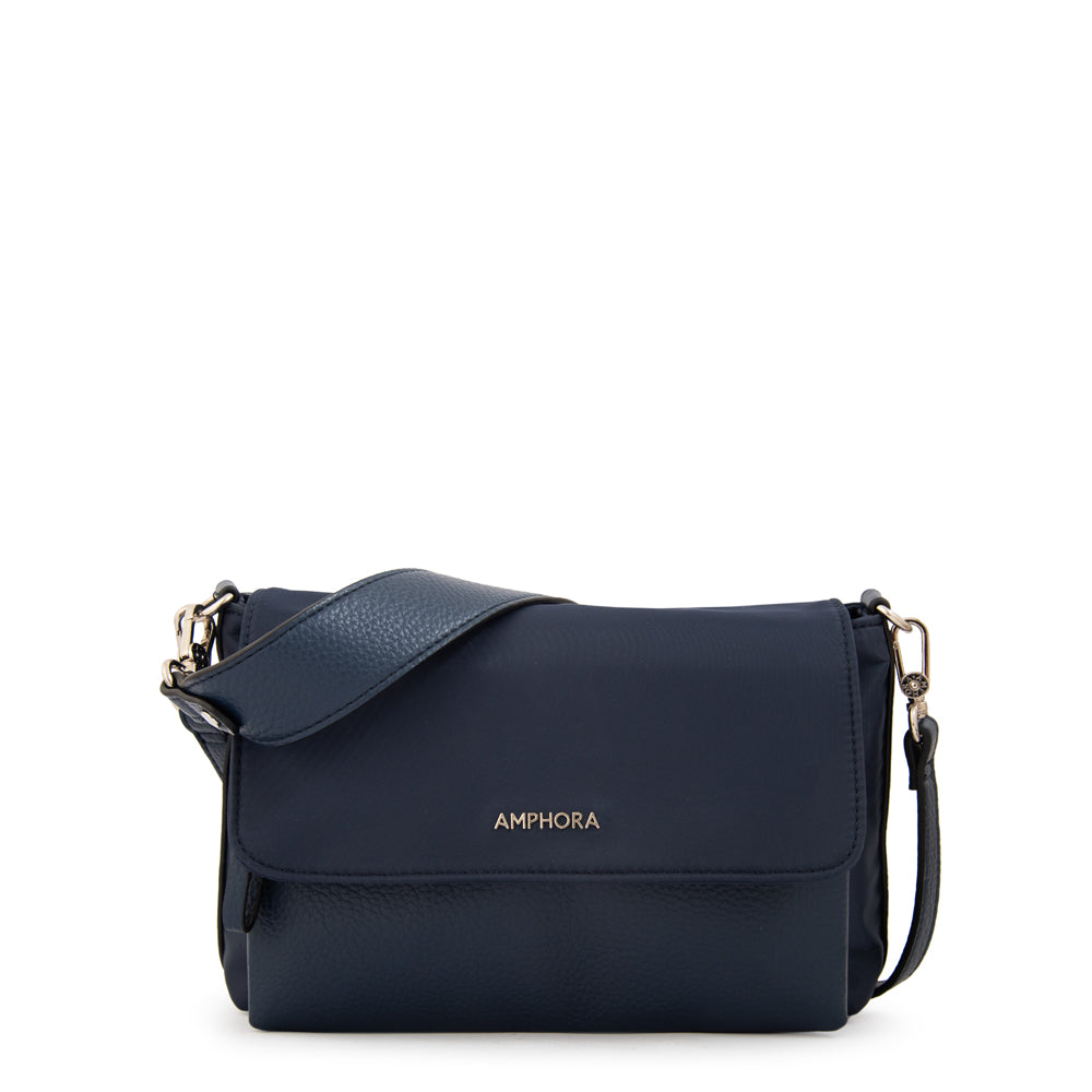 Cartera Bandolera Charlote Mediana Azul Oscuro