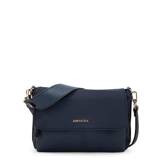 Cartera Bandolera Charlote Mediana Azul Oscuro