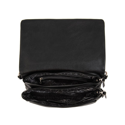 Cartera Bandolera Brenda Mediana Negro