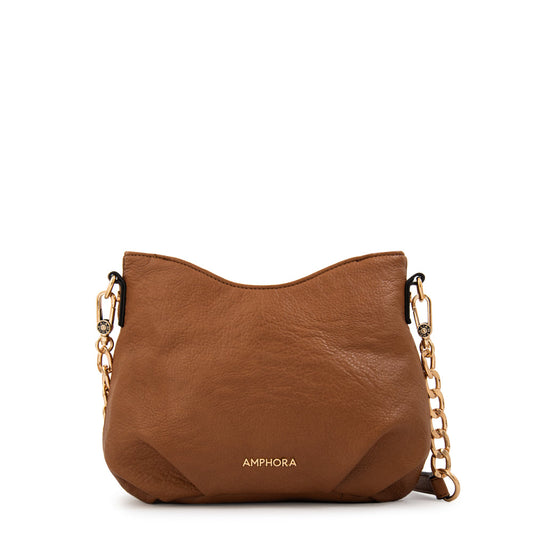 Cartera Bandolera Katherine Mediana Café