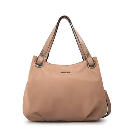 Cartera Tote Tres Divisiones Katherine Mediana Beige Oscuro
