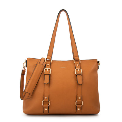Cartera Tote Porta Notebook Allis Café