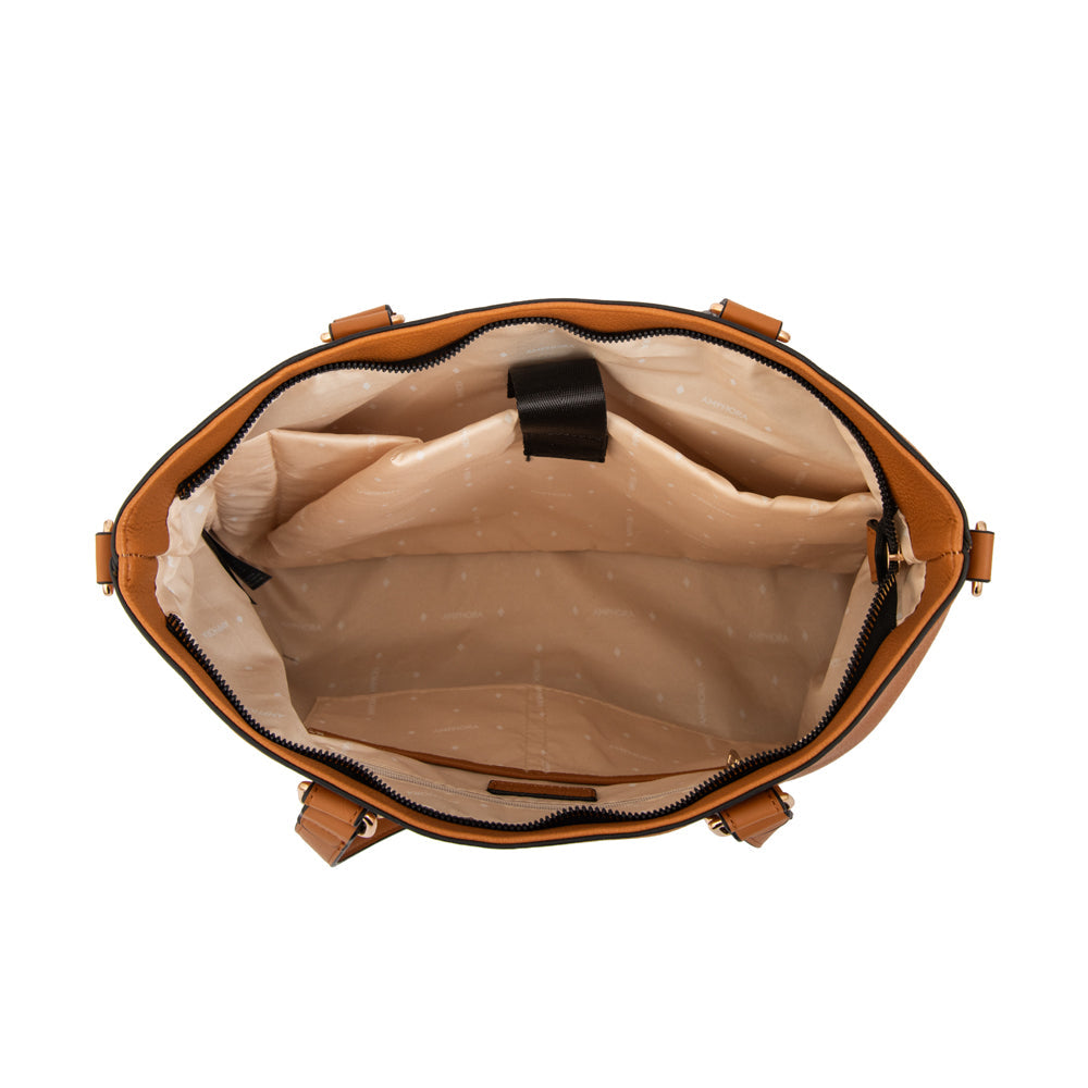 Cartera Tote Porta Notebook Allis Café