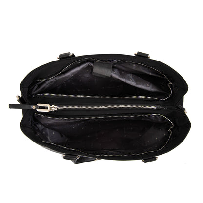 Cartera Tote Porta Notebook Benin Grande Negro