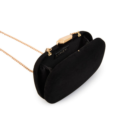 Cartera Cofre Fiesta Bella Pequeña Negro