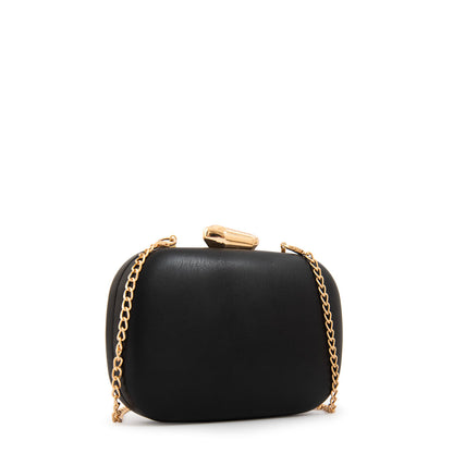 Cartera Cofre Fiesta Bella Pequeña Negro
