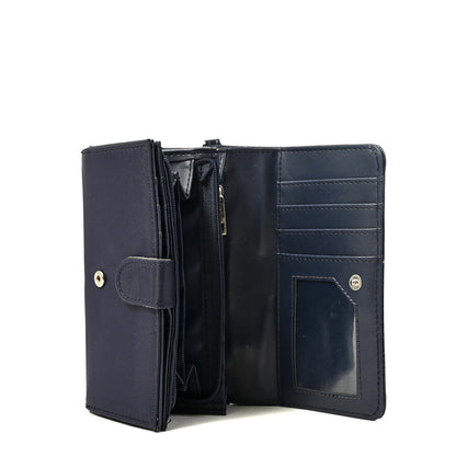 Billetera Mujer Carina Mediana Azul Oscuro
