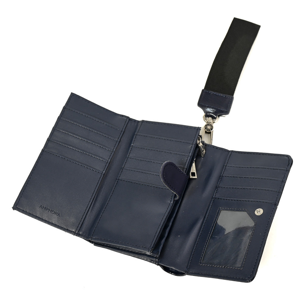Billetera Mujer Carina Mediana Azul Oscuro