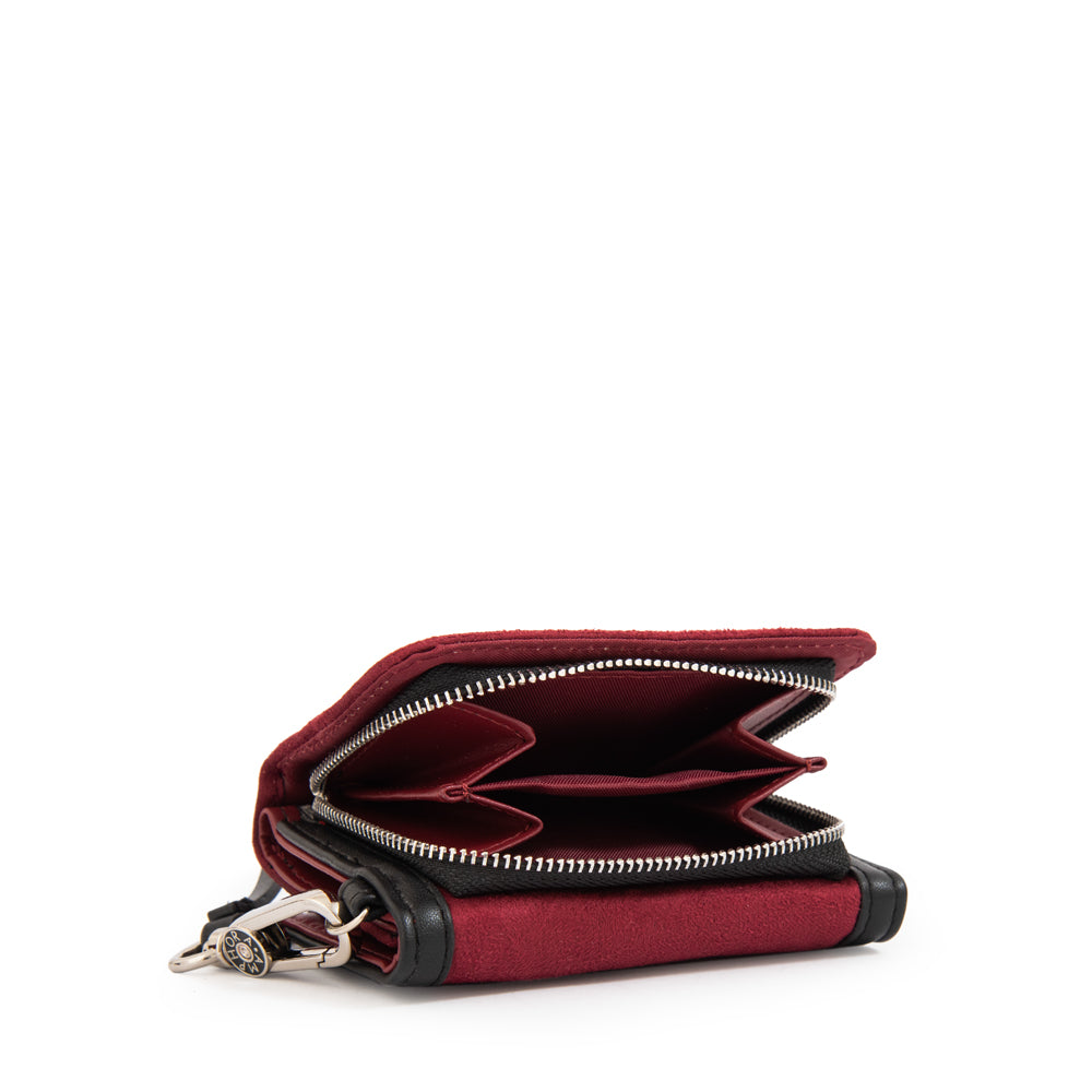 Billetera Mujer Naira Pequeña Rojo