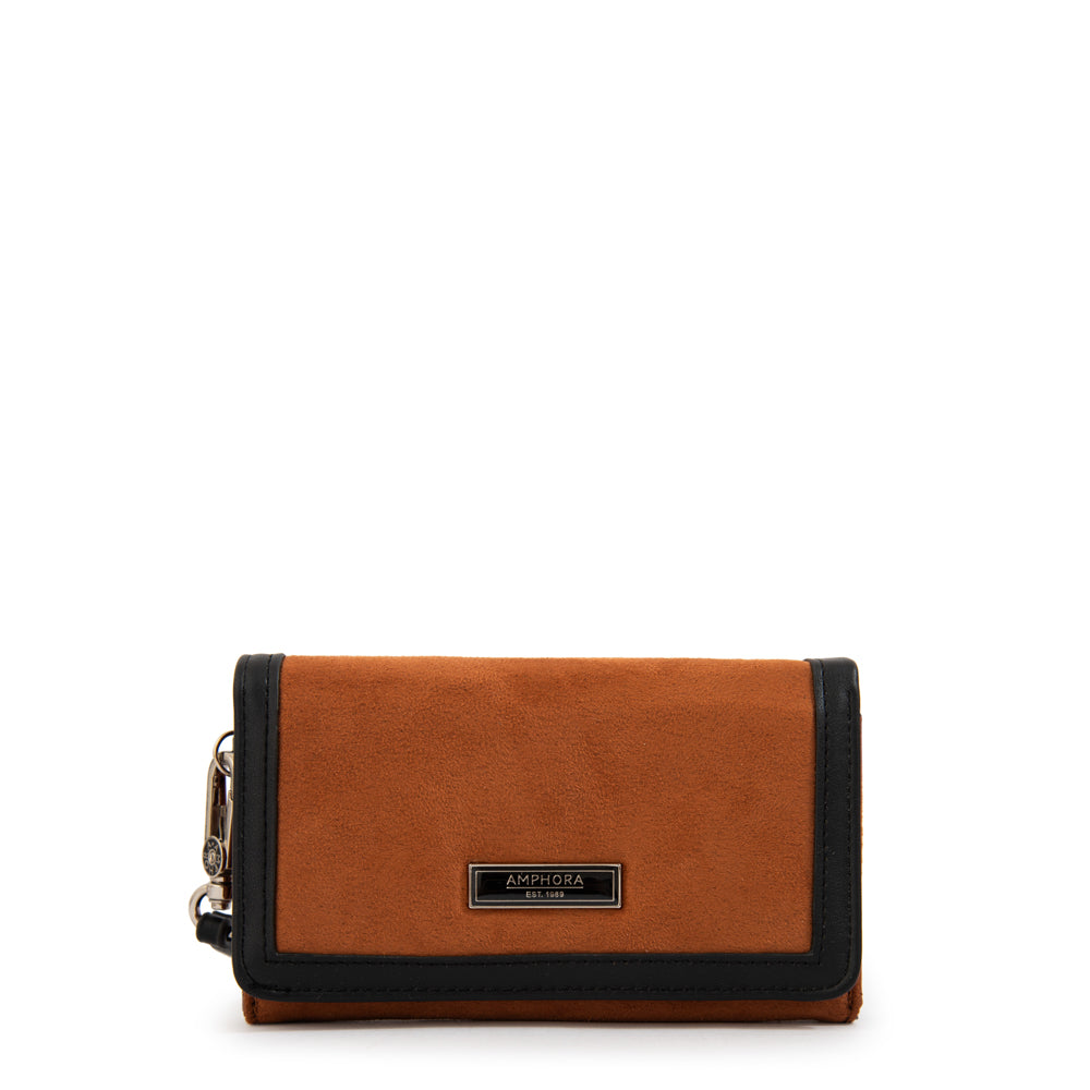Billetera Mujer con Bolsillo Naira Mediana Café
