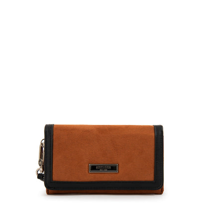 Billetera Mujer con Bolsillo Naira Mediana Café
