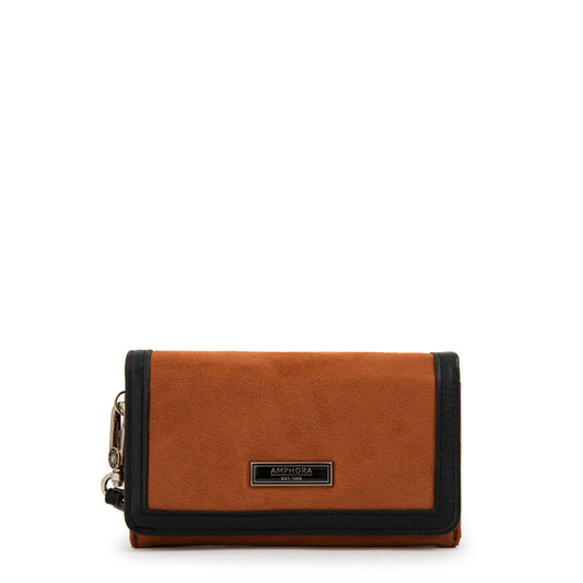 Billetera Mujer con Bolsillo Naira Mediana Café