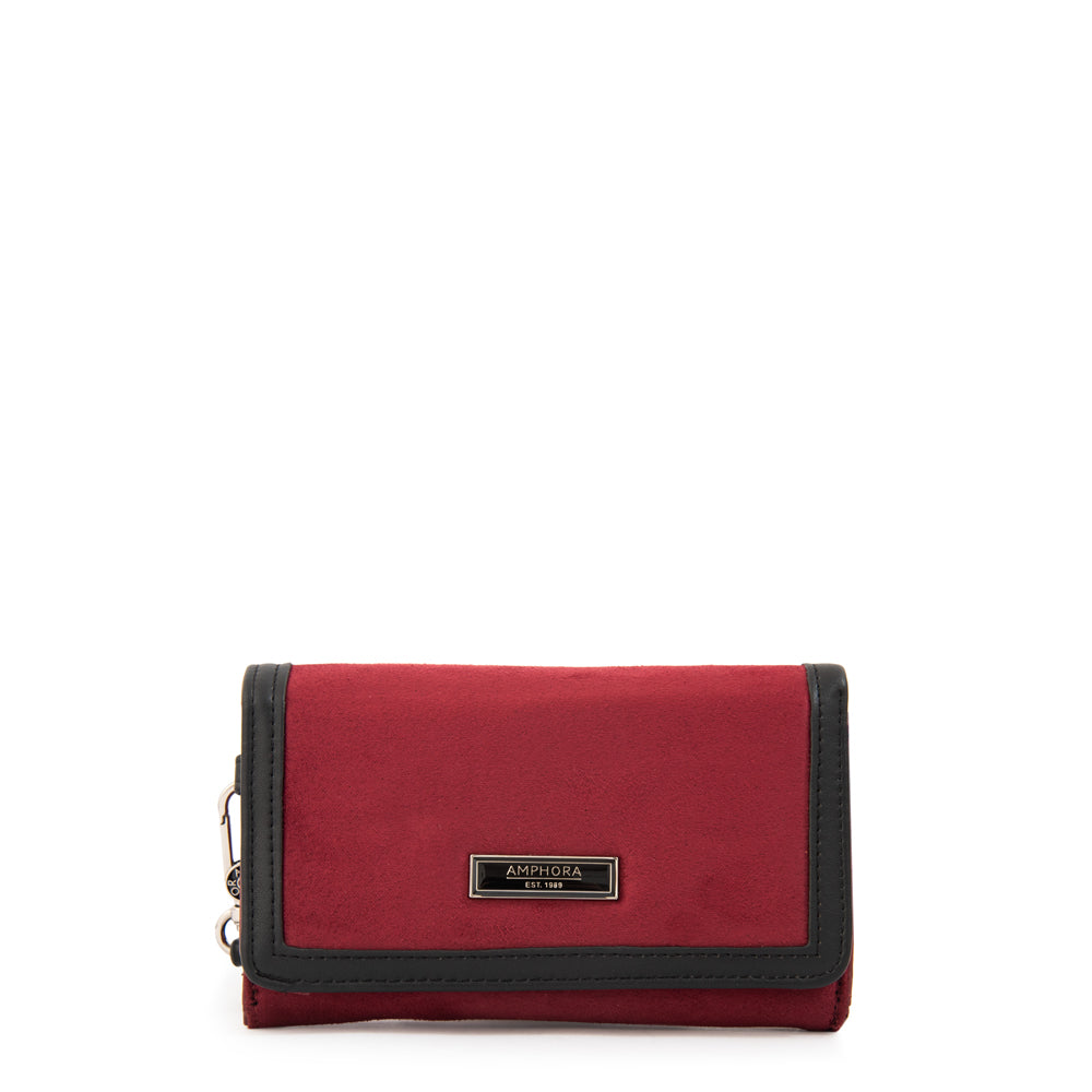 Billetera Mujer con Bolsillo Naira Mediana Rojo