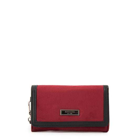 Billetera Mujer con Bolsillo Naira Mediana Rojo