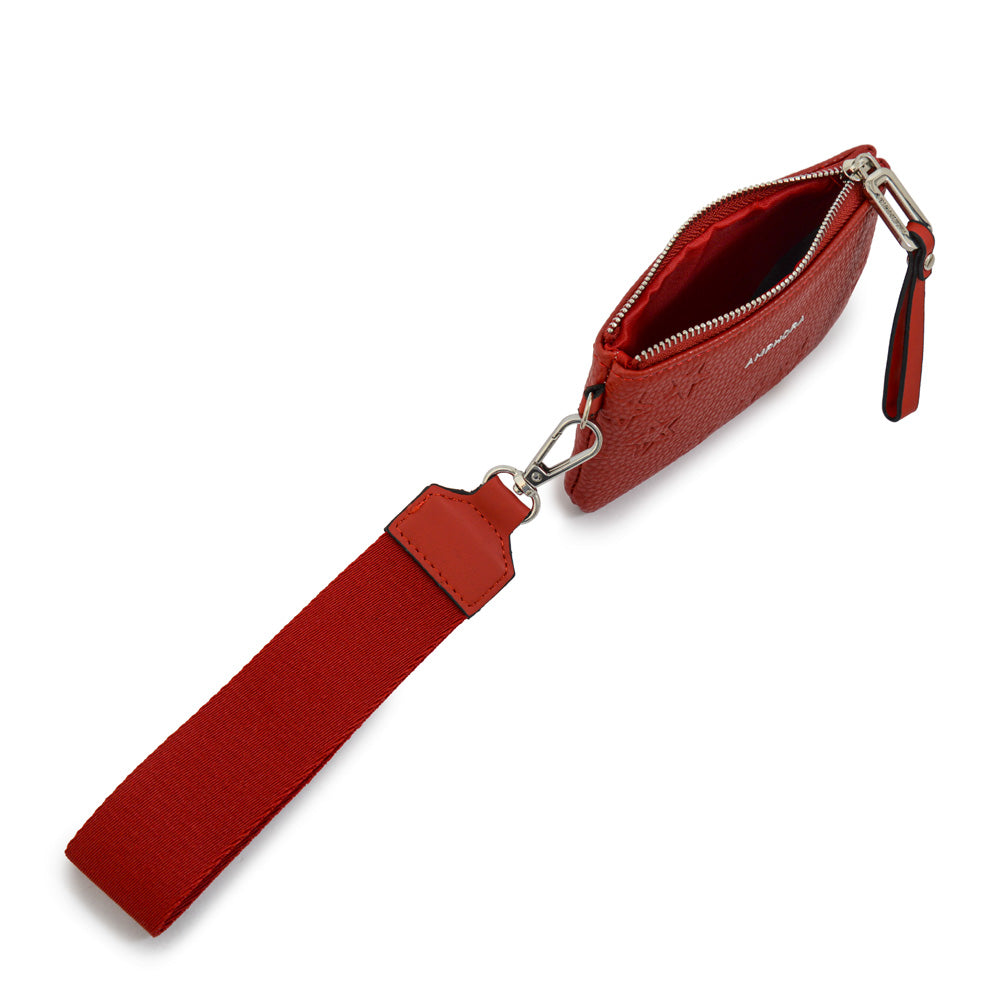 Monedero Mujer Rectangular Valera Pequeña Rojo