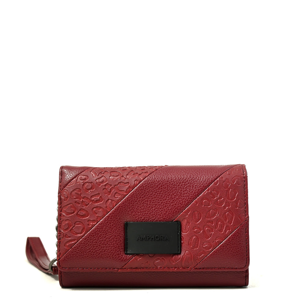 Billetera Mujer Aneu Mediana Rojo