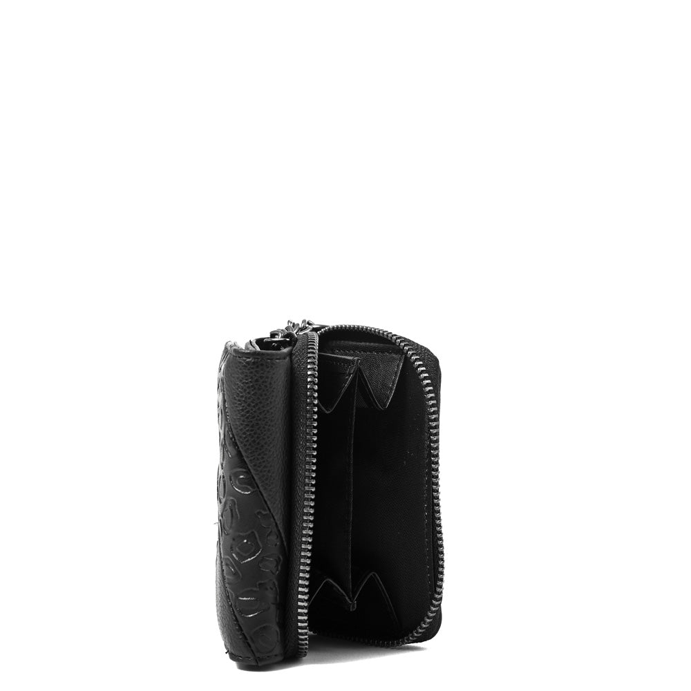 Tarjetero Mujer con Ventana Exterior Aneu Negro