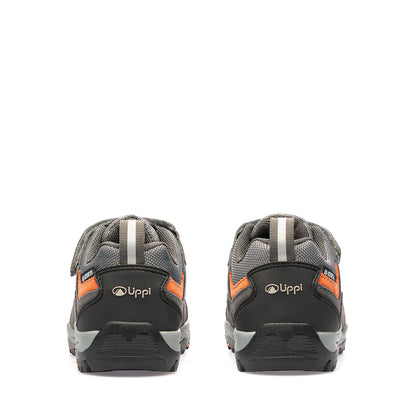 Zapato Niño Puelo CS Low Velcro Gris Naranjo Lippi