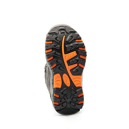 Zapato Niño Puelo CS Low Velcro Gris Naranjo Lippi