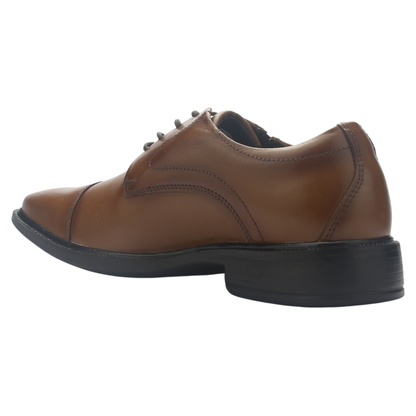 Zapato Hombre Cuero 6868 con Cordón Havana