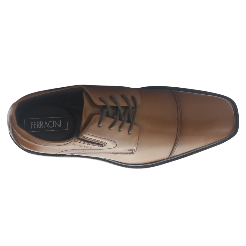 Zapato Hombre Cuero 6868 con Cordón Havana