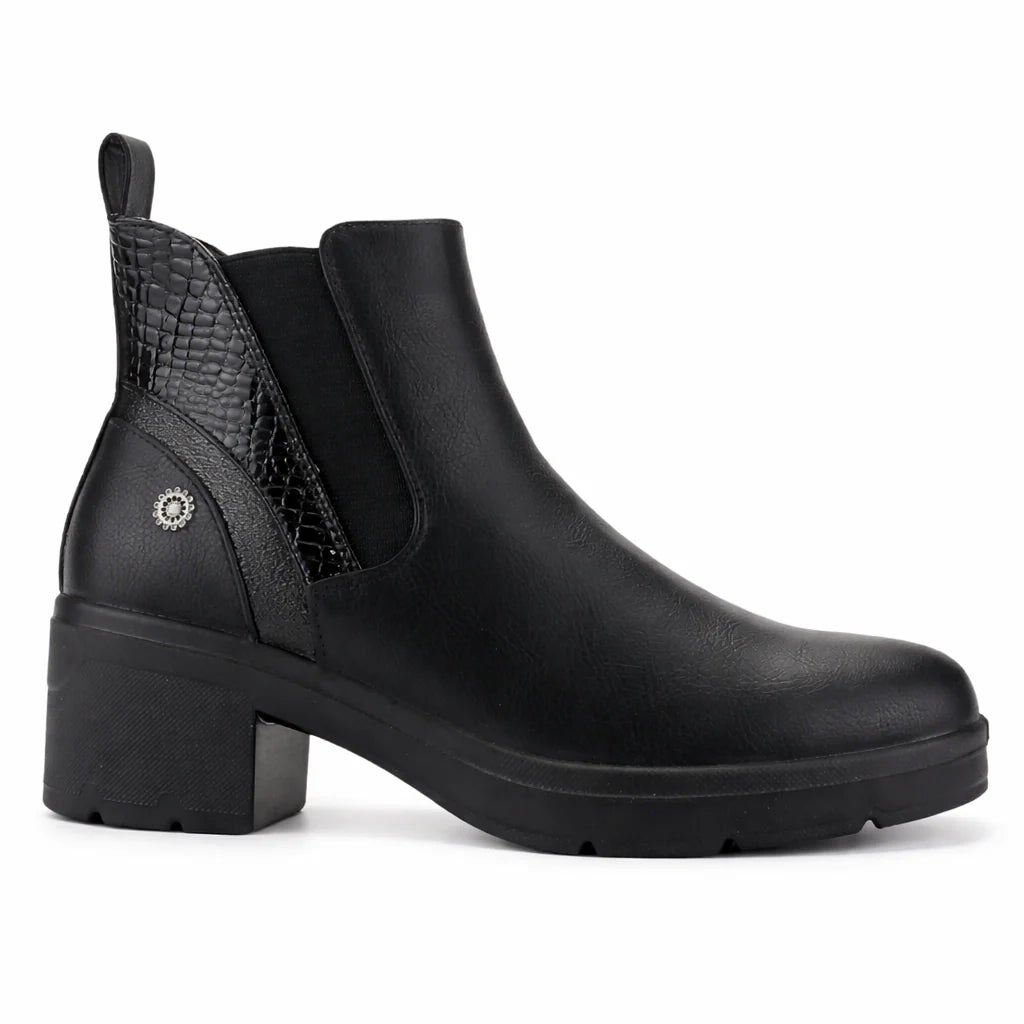 Botin Mujer Casual Madena Chalada Negro