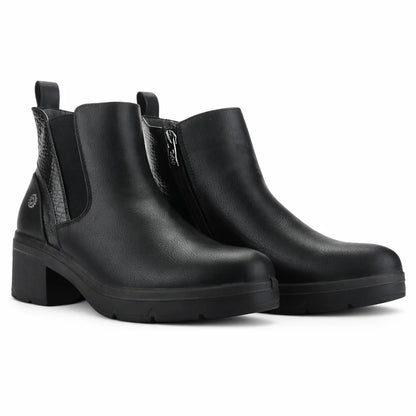 Botin Mujer Casual Madena Chalada Negro