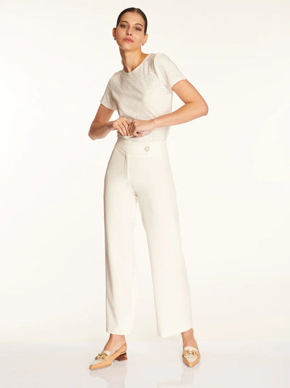 Pantalón Mujer Clavel Blanco