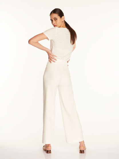 Pantalón Mujer Clavel Blanco