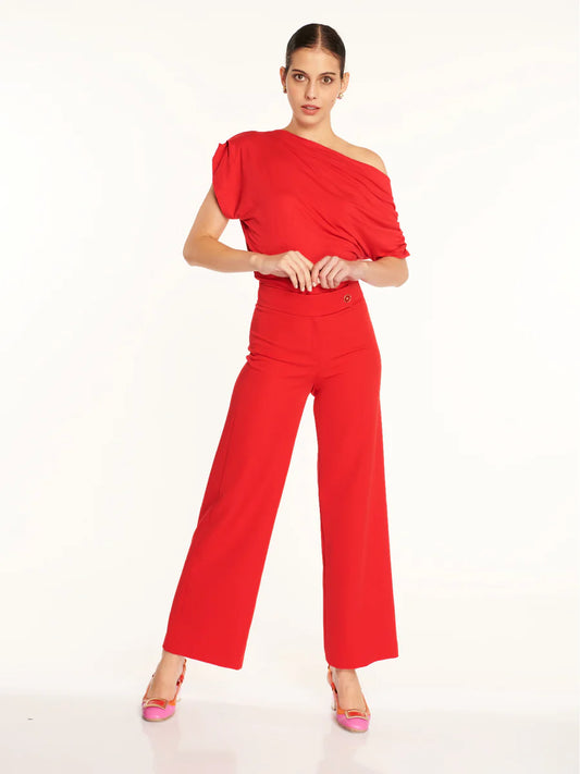 Pantalón Mujer Clavel Rojo