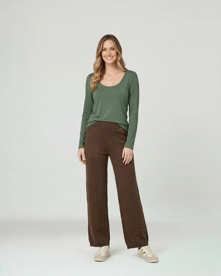 Pantalon Mujer Giovanna Regular Chocolate