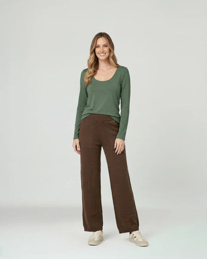 Pantalon Mujer Giovanna Regular Chocolate