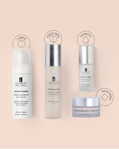 Pack Rostro Y Cuello Caracol Natural Skincare Fórmula Reafirmante Anti-Edad