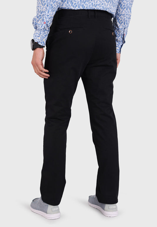 Pantalón Hombre chino Confort Fit Negro