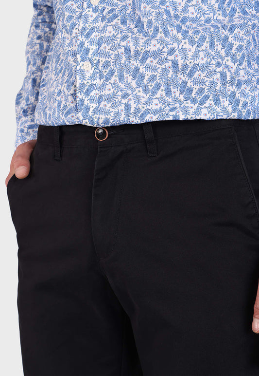 Pantalón Hombre chino Confort Fit Negro