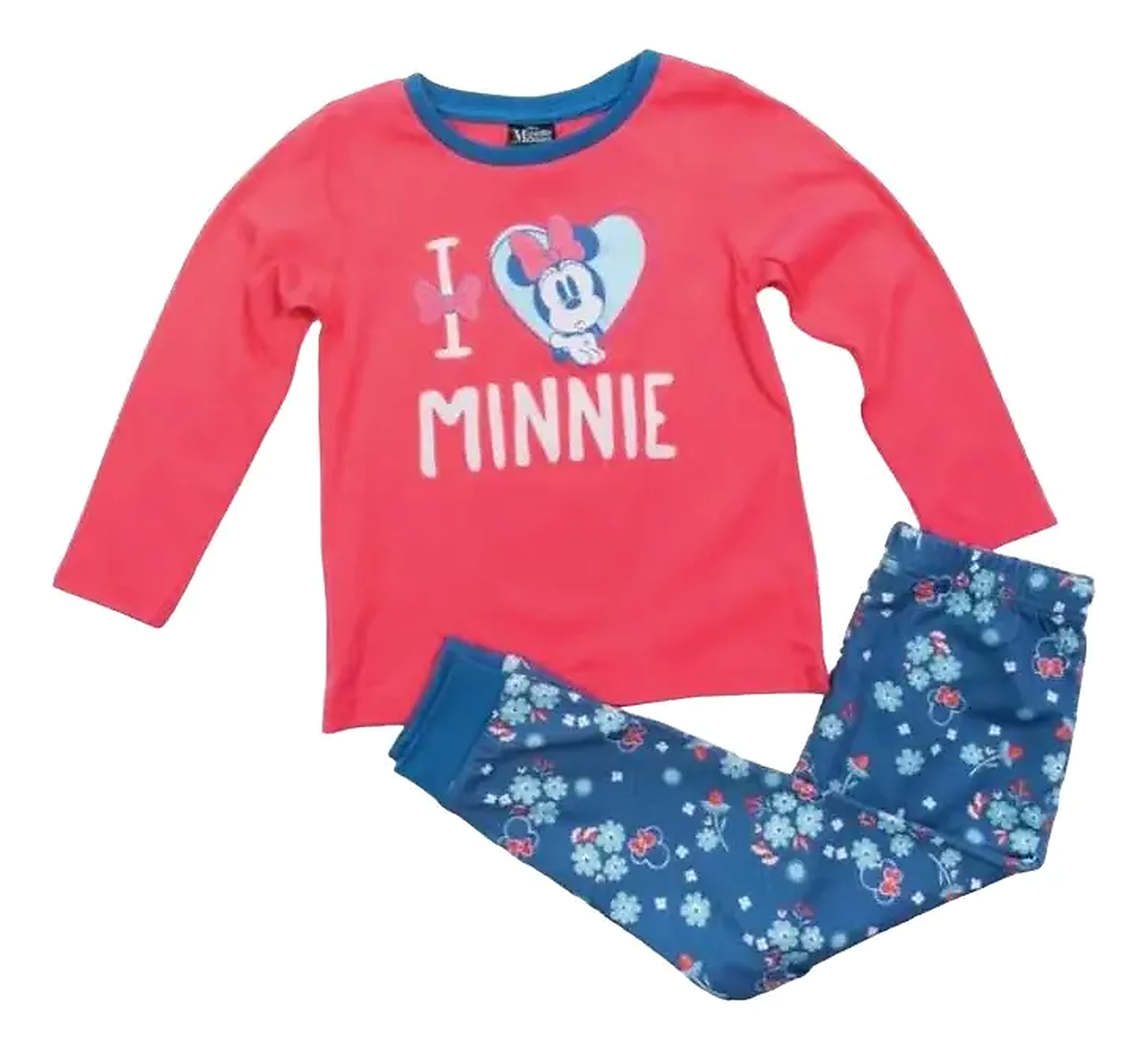 Pijama Manga Larga Niña Wish Minnie Rosado