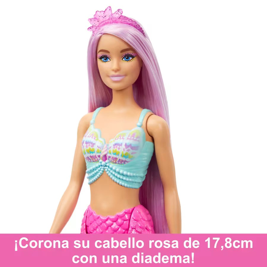 Muñeca Sirena Barbie Con Pelo De Fantasía